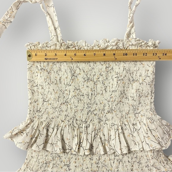 House of Harlow 1960 linen-blend midi dress Sz M - Picture 7 of 12